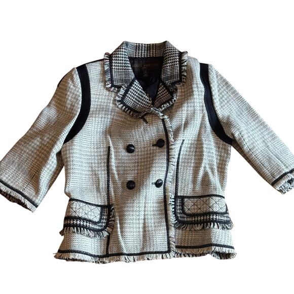 Louis Vuitton *Runway* Pre-Fall 2010 Prince of Wales Tweed Jacket FR 38 US 6 - Picture 1 of 6